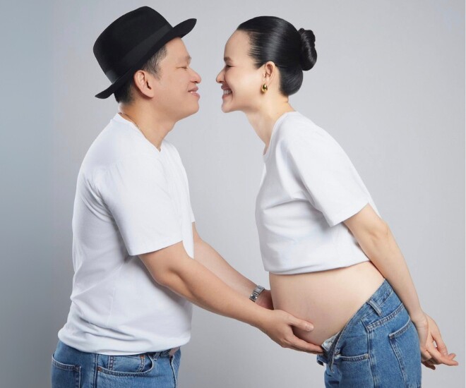 Siêu mẫu Việt đình đám tiết lộ đang bầu con gái, hoa hậu Lương Thuỳ Linh và dàn sao hào hứng đón chờ công chúa nhỏ - 1