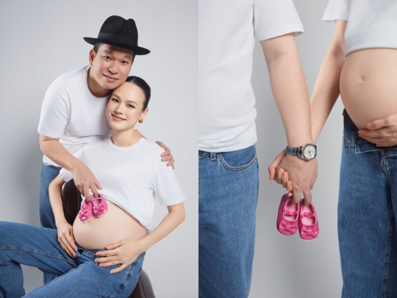 Siêu mẫu Việt đình đám tiết lộ đang bầu con gái, hoa hậu Lương Thuỳ Linh và dàn sao hào hứng đón chờ công chúa nhỏ - 2