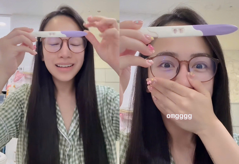 Tiểu thư Việt khoe que thử thai 2 vạch báo tin vui lần 4, từ gia đình đến bạn bè đều ngạc nhiên, Đoàn Văn Hậu xuýt xoa &#34;quá đẳng cấp&#34; - 2