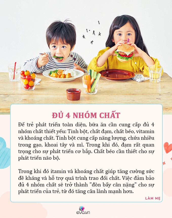 5 nguyên tắc &#34;đòn bẩy&#34; trong bữa ăn để con tăng cân &#34;vù vù&#34; - 2