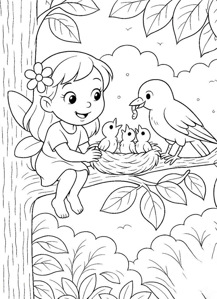 Gợi ý tranh tô màu bé chăm sóc động vật, học nhanh về trách nhiệm và sự quan tâm - 5
