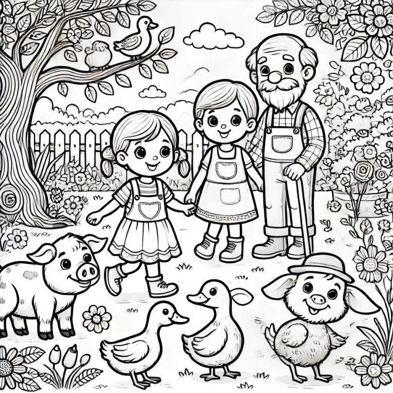 Tranh tô màu 20 hoạt động vui cho bé và bạn bè, bố mẹ làm cùng nhau vào cuối tuần - 10