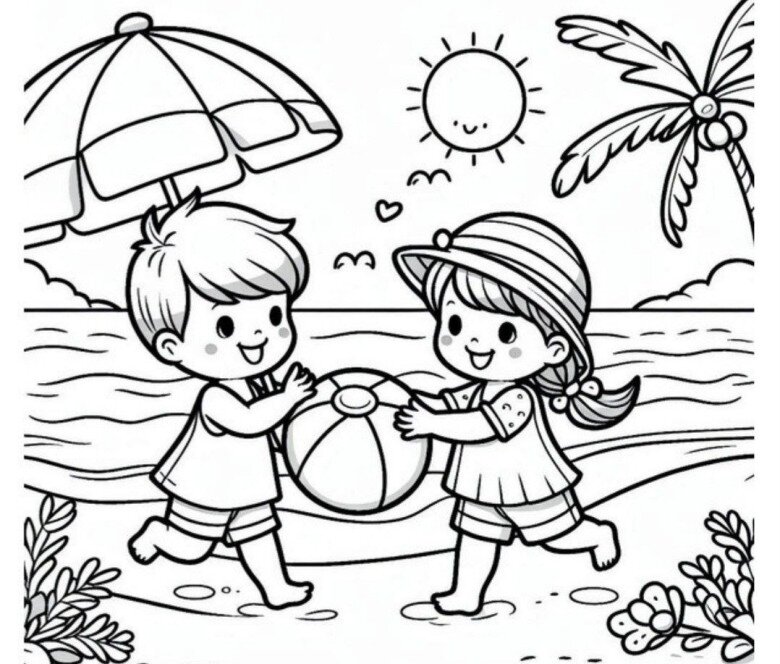 Tranh tô màu 20 hoạt động vui cho bé và bạn bè, bố mẹ làm cùng nhau vào cuối tuần - 12