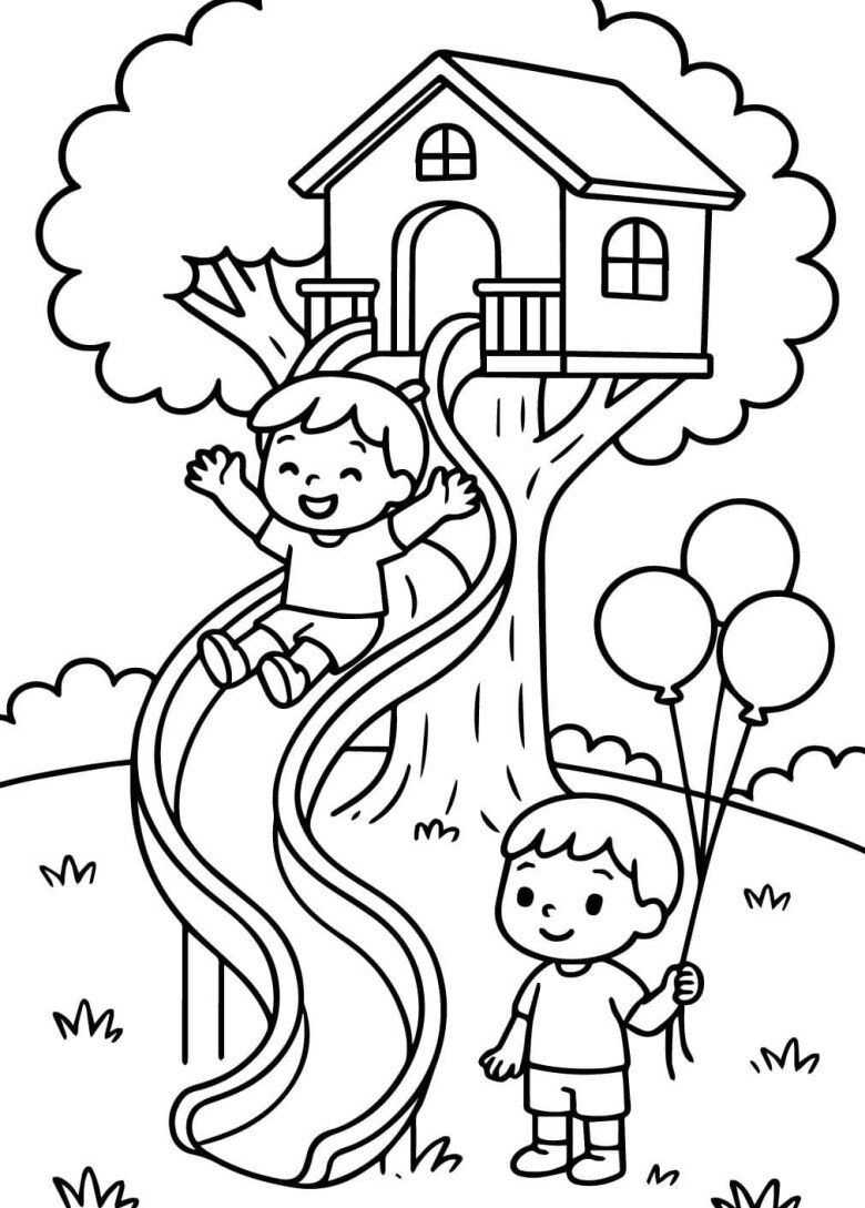 Tranh tô màu 20 hoạt động vui cho bé và bạn bè, bố mẹ làm cùng nhau vào cuối tuần - 17