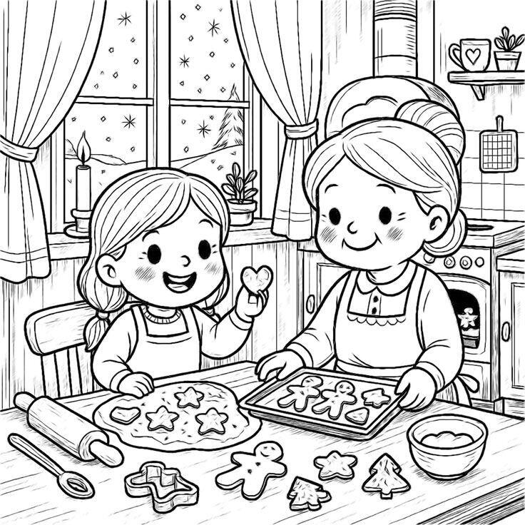 Tranh tô màu dạy tập làm việc nhà giúp bố mẹ, nuôi dưỡng tính tự lập - 4