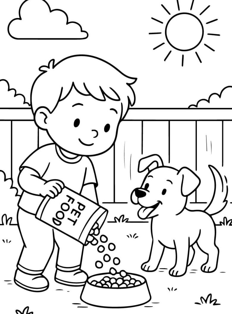 Tranh tô màu dạy tập làm việc nhà giúp bố mẹ, nuôi dưỡng tính tự lập - 8