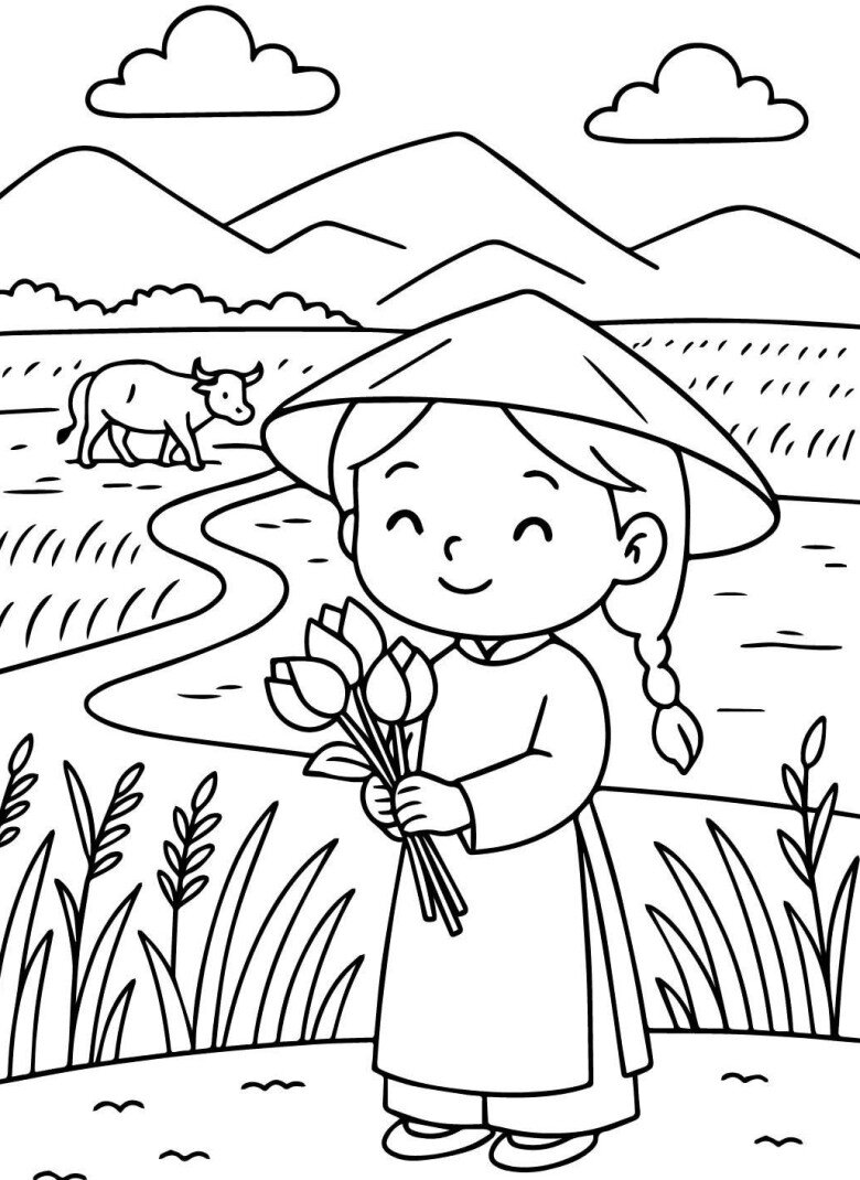 Tranh tô màu các chú công an, bộ đội, nét đẹp hòa bình cho bé - 15
