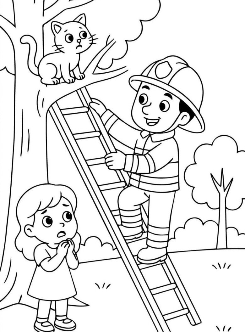 Tranh tô màu các chú công an, bộ đội, nét đẹp hòa bình cho bé - 7