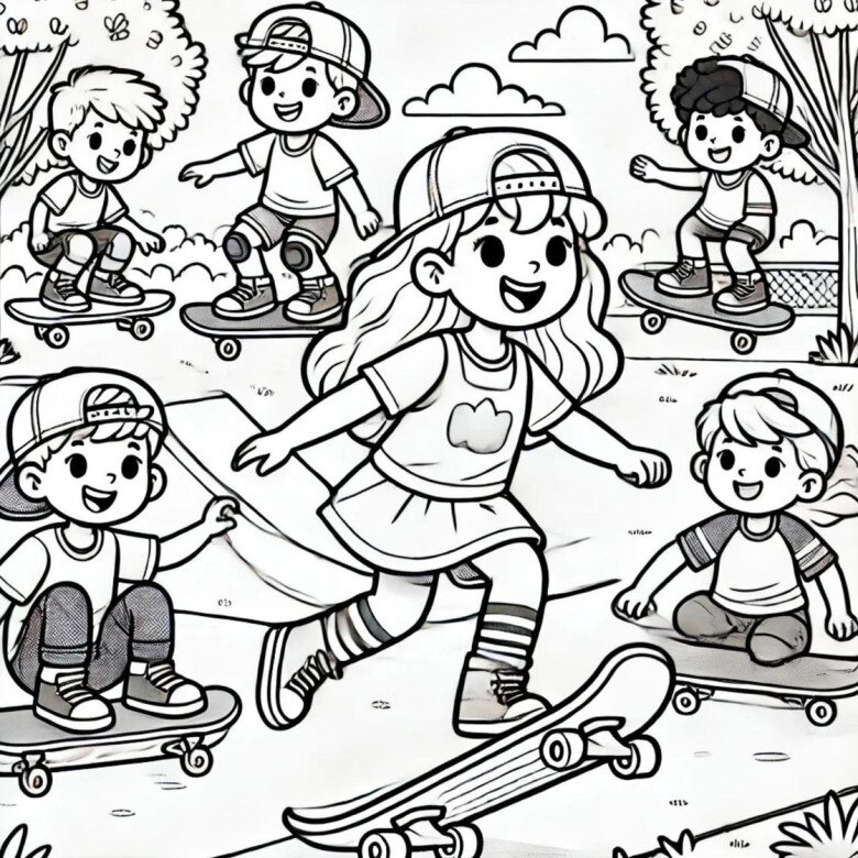20 bức tranh tô màu về tình bạn, dạy bé biết kết bạn tốt mà chơi - 10