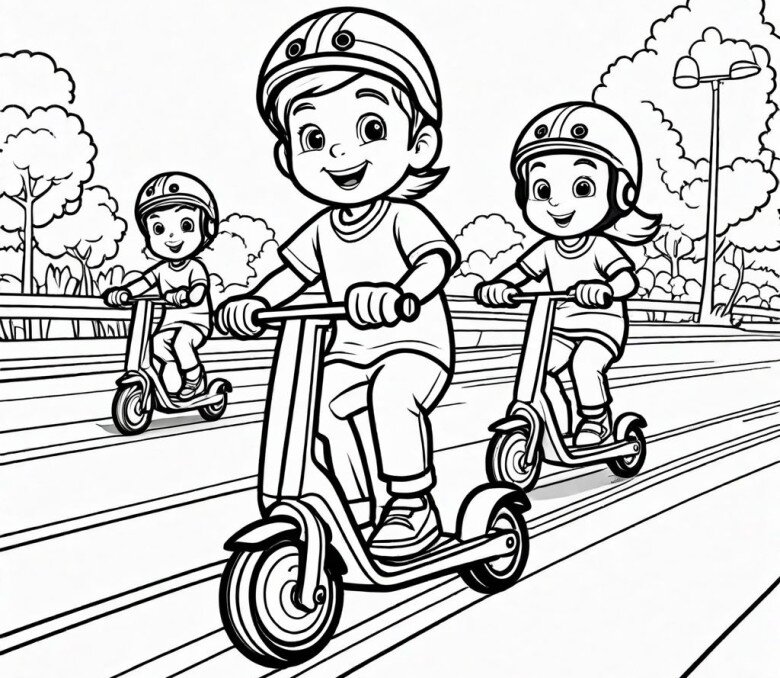 20 bức tranh tô màu về tình bạn, dạy bé biết kết bạn tốt mà chơi - 17