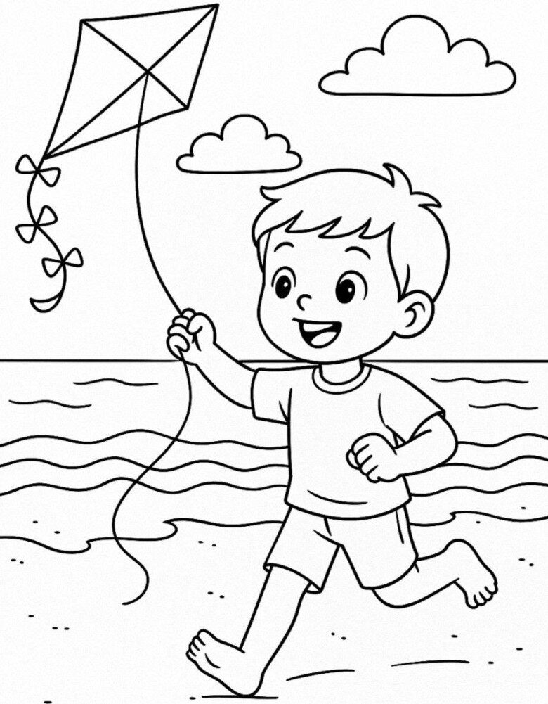 20 tranh tô màu hoạt động vui, trẻ tự tô nên màu sắc cho kỷ niệm đẹp trong tuổi thơ - 5