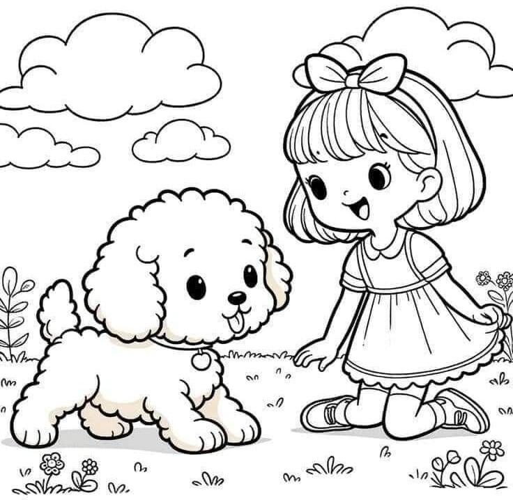 Tặng 20 bức tranh tô màu cho bé gái đa dạng chủ đề, thỏa thích phối màu đáng yêu - 11