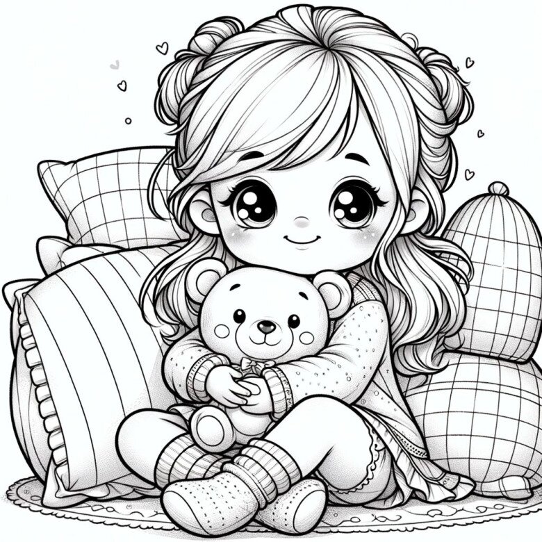 Tặng 20 bức tranh tô màu cho bé gái đa dạng chủ đề, thỏa thích phối màu đáng yêu - 17