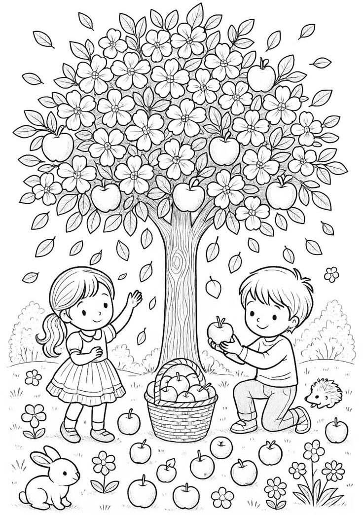 Tranh tô màu rau củ quả cho bé 2 tuổi thỏa thích tập tô - 18