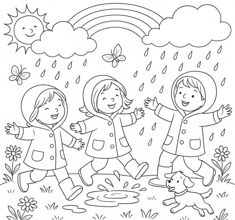 20 bức tranh tô màu gia đình, dạy bé biết yêu thương, gắn kết tình cảm - 6