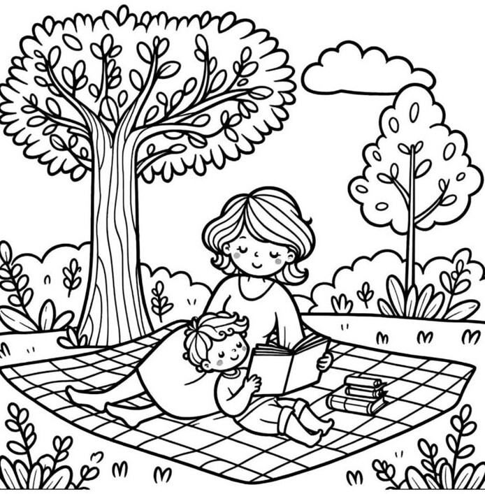 Tranh tô màu &#39;Mẹ yêu con&#34; dạy bé hiểu tình cảm gia đình, nuôi dưỡng lòng biết ơn từ nhỏ - 10