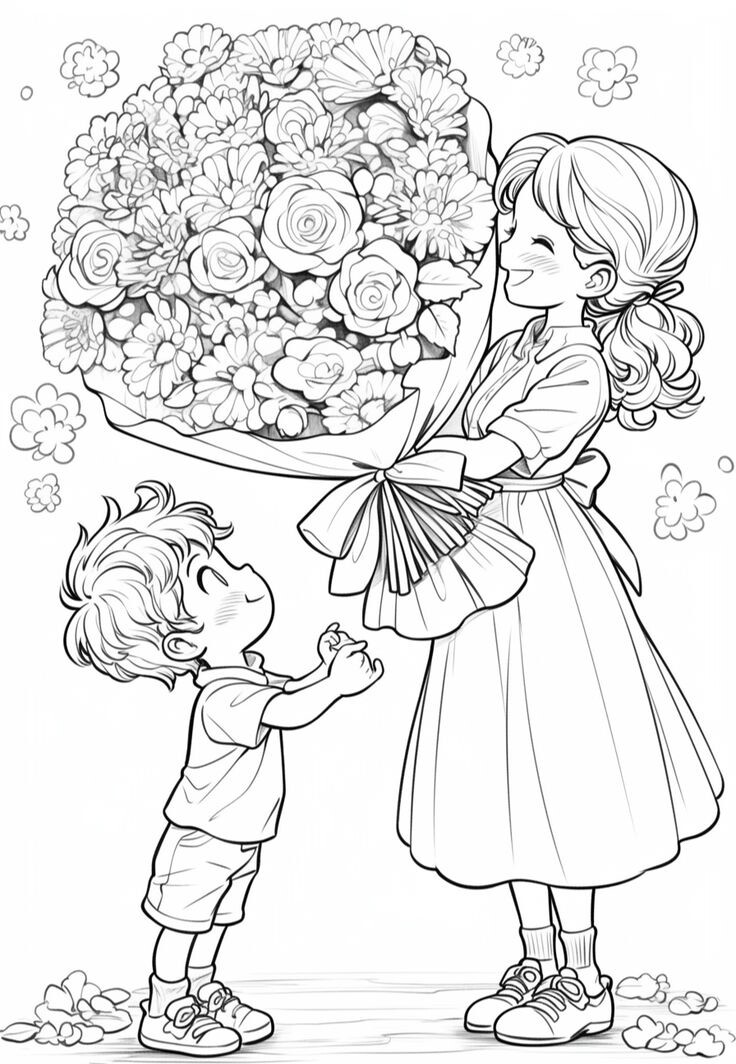 Tranh tô màu &#39;Mẹ yêu con&#34; dạy bé hiểu tình cảm gia đình, nuôi dưỡng lòng biết ơn từ nhỏ - 12