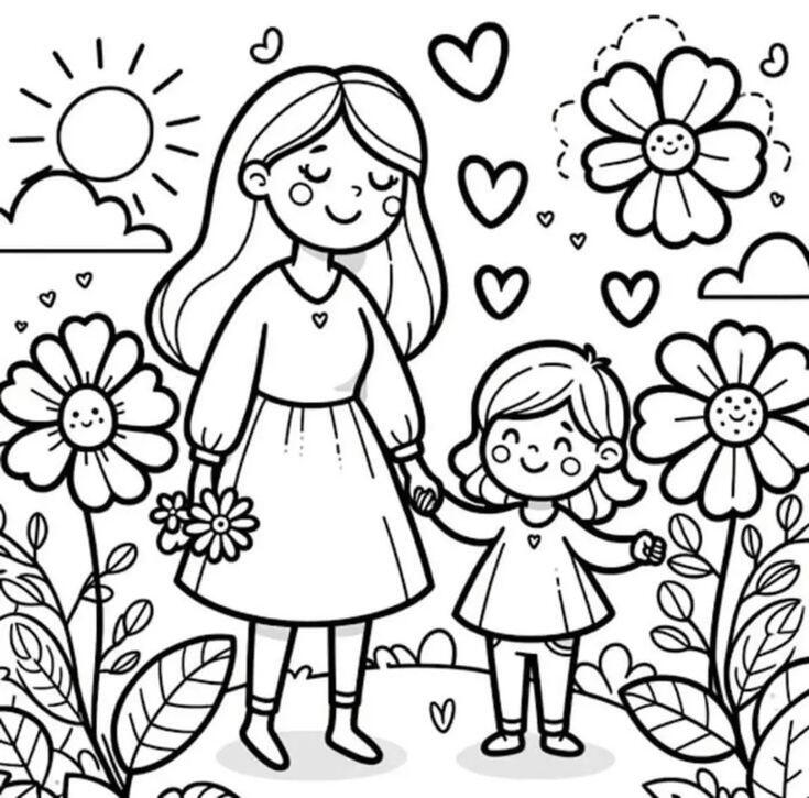 Tranh tô màu &#39;Mẹ yêu con&#34; dạy bé hiểu tình cảm gia đình, nuôi dưỡng lòng biết ơn từ nhỏ - 3