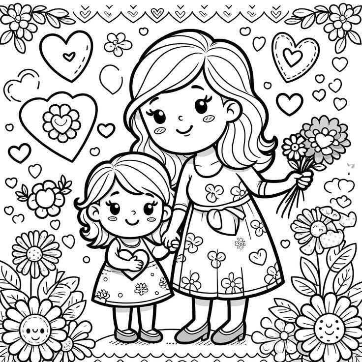 Tranh tô màu &#39;Mẹ yêu con&#34; dạy bé hiểu tình cảm gia đình, nuôi dưỡng lòng biết ơn từ nhỏ - 5