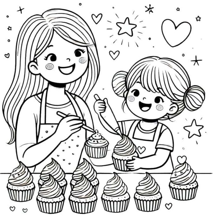 Tranh tô màu &#39;Mẹ yêu con&#34; dạy bé hiểu tình cảm gia đình, nuôi dưỡng lòng biết ơn từ nhỏ - 6
