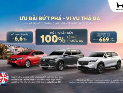 Thông tin doanh nghiệp - Honda Việt Nam ưu đãi bứt phá – vi vu thả ga