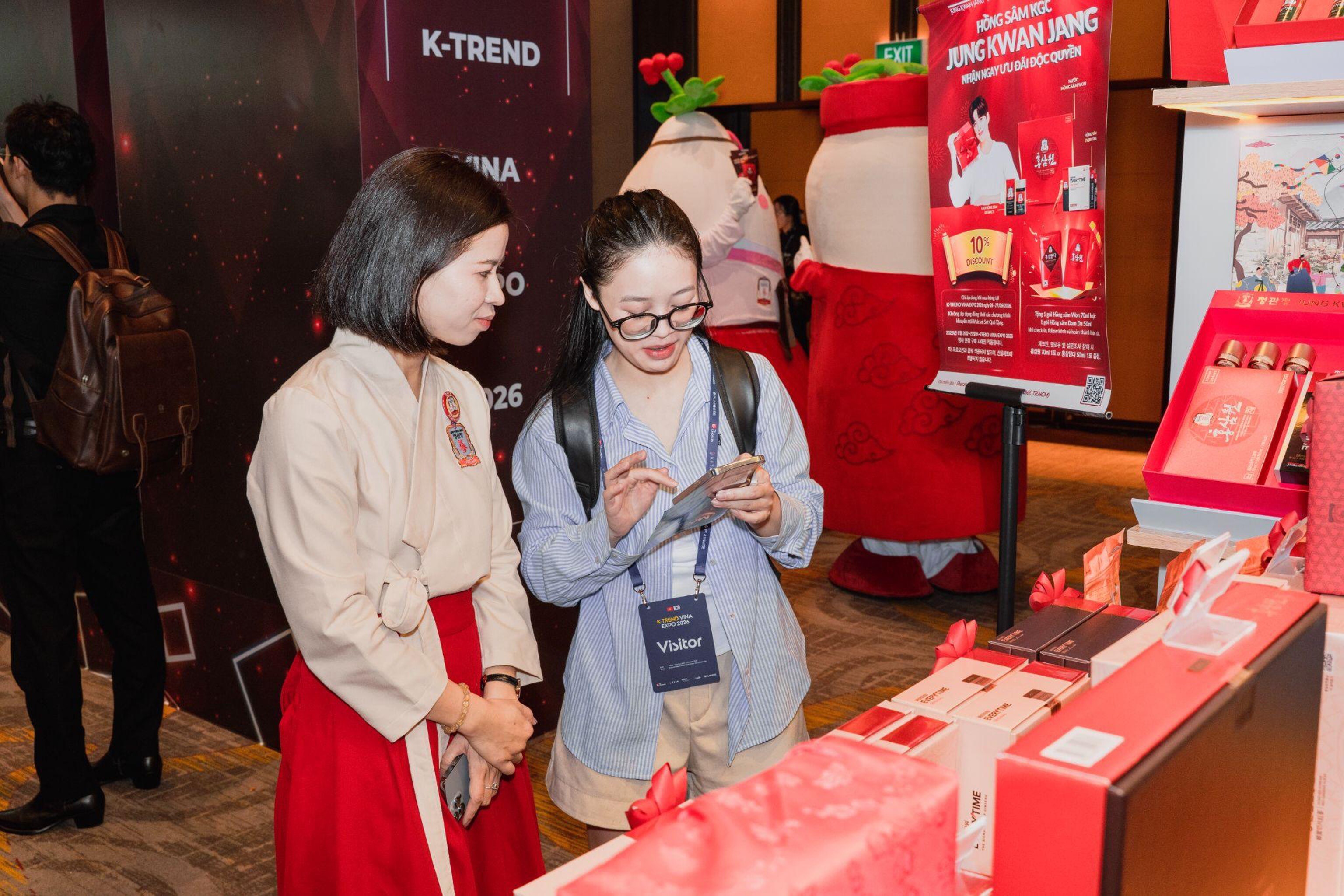 Hồng âm KGC Jung Kwan Jang Thu hút sự quan tâm tại K-Trend Vina Expo 2026 - 3
