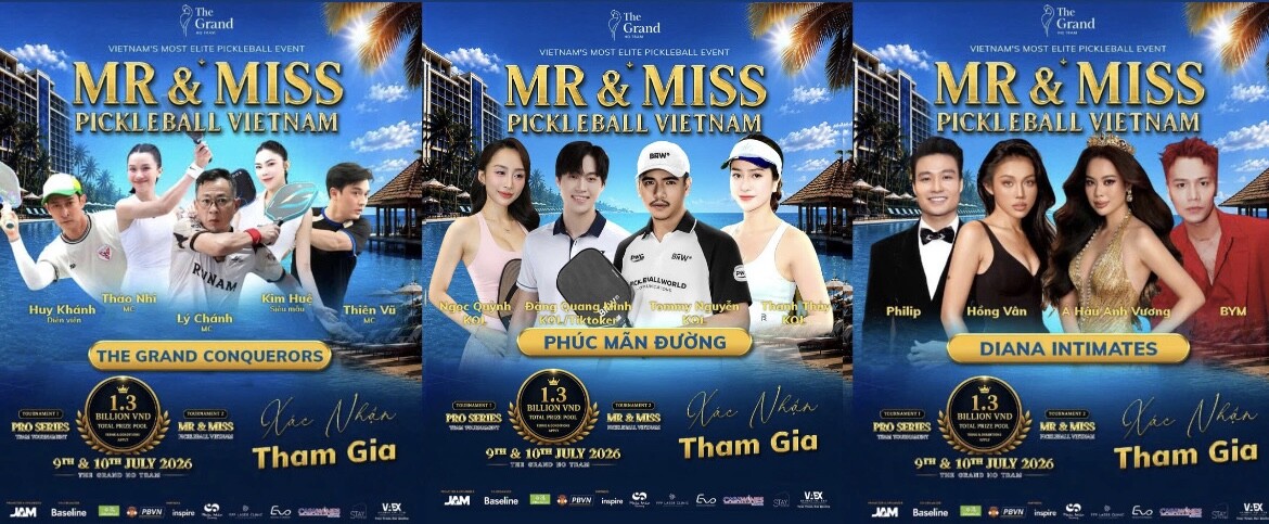 Mr & Miss Pickleball Vietnam 2026 quy tụ nhiều gương mặt nổi tiếng - 2