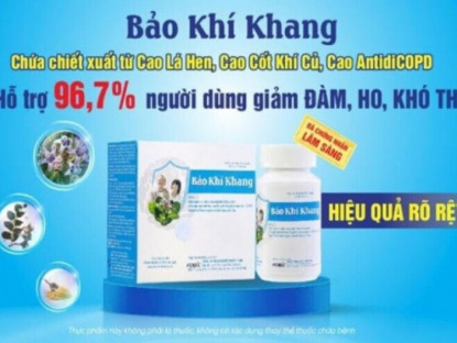 Thông tin doanh nghiệp - Bảo Khí Khang chứa cao lá hen: Dấu ấn tạo nên sự khác biệt trong hỗ trợ hô hấp