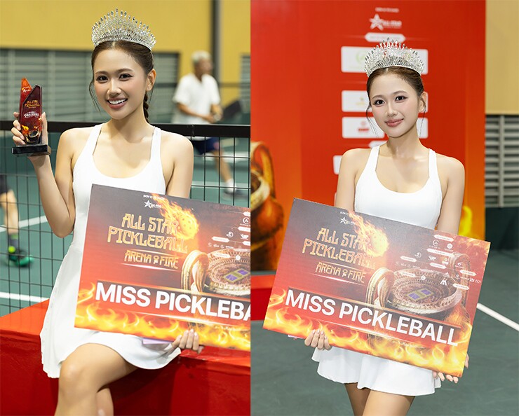 Dàn người đẹp nóng bỏng tung hoành giải pickleball toàn sao, siêu mẫu Kỳ Hân có danh hiệu - 5