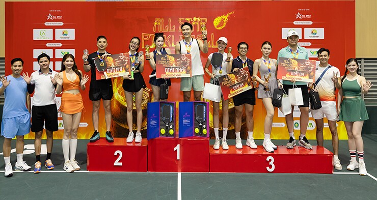 Dàn người đẹp nóng bỏng tung hoành giải pickleball toàn sao, siêu mẫu Kỳ Hân có danh hiệu - 6