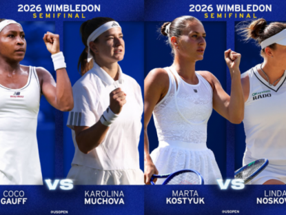 Thể thao - Bán kết tennis đỉnh cao Wimbledon: Gauff đại chiến Muchova, Kostyuk đấu lịch sử với Noskova