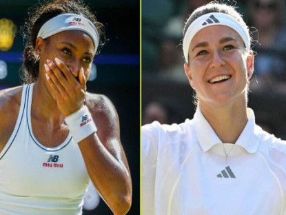 Thể thao - Video tennis Muchova - Gauff: Tie-break điên rồ, đoạt vé chung kết xứng đáng (Wimbledon)