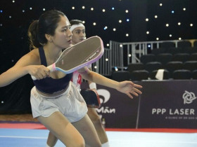Người đẹp Thanh Trang lập cú đúp danh hiệu ở giải pickleball toàn sao