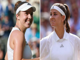 Trực tiếp tennis Muchova - Noskova: Nghẹt thở set 2 (Chung kết Wimbledon)