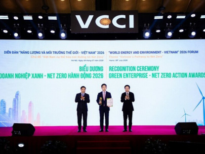 Thông tin doanh nghiệp - C.P. Việt Nam được vinh danh Top 10 “Doanh nghiệp Xanh - NetZero Hành động” tại Diễn đàn Năng lượng và Môi trường Thế giới - Việt Nam 2026