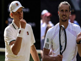 Trực tiếp tennis Sinner - Zverev: Sinner thắng áp đảo tie-break set 2 (CK Wimbledon)