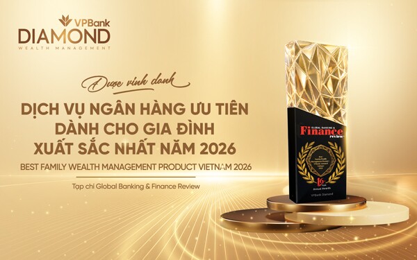 VPBank Diamond được vinh danh “Dịch vụ ngân hàng ưu tiên dành cho gia đình xuất sắc nhất 2026” - 1