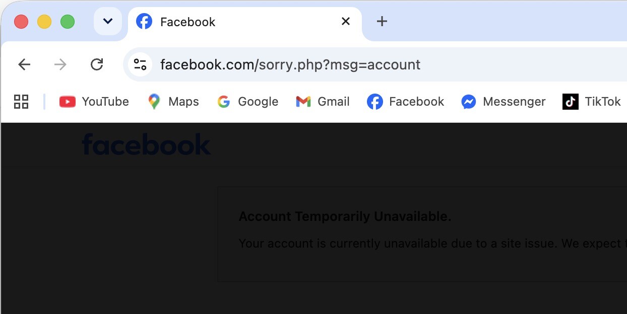 Facebook sập toàn cầu chiều 19/7, hiện thông báo khác thường nhắc "tài khoản của bạn" - 2