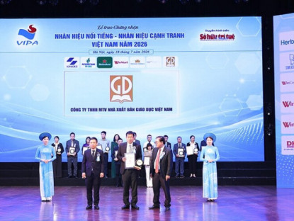 Thông tin doanh nghiệp - Nhà xuất bản Giáo dục Việt Nam vinh dự đạt chứng nhận "Top 20 Nhãn hiệu nổi tiếng Việt Nam năm 2026"