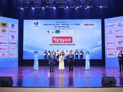 Thông tin doanh nghiệp - Tingco được vinh danh Top 10 Nhãn hiệu nổi tiếng Việt Nam ngành Thực phẩm – Đồ uống năm 2026