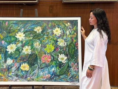 Mỹ thuật - Họa sĩ Lê Thu Huyền - hội họa vượt ra ngoài ranh giới của hình tượng và trừu tượng