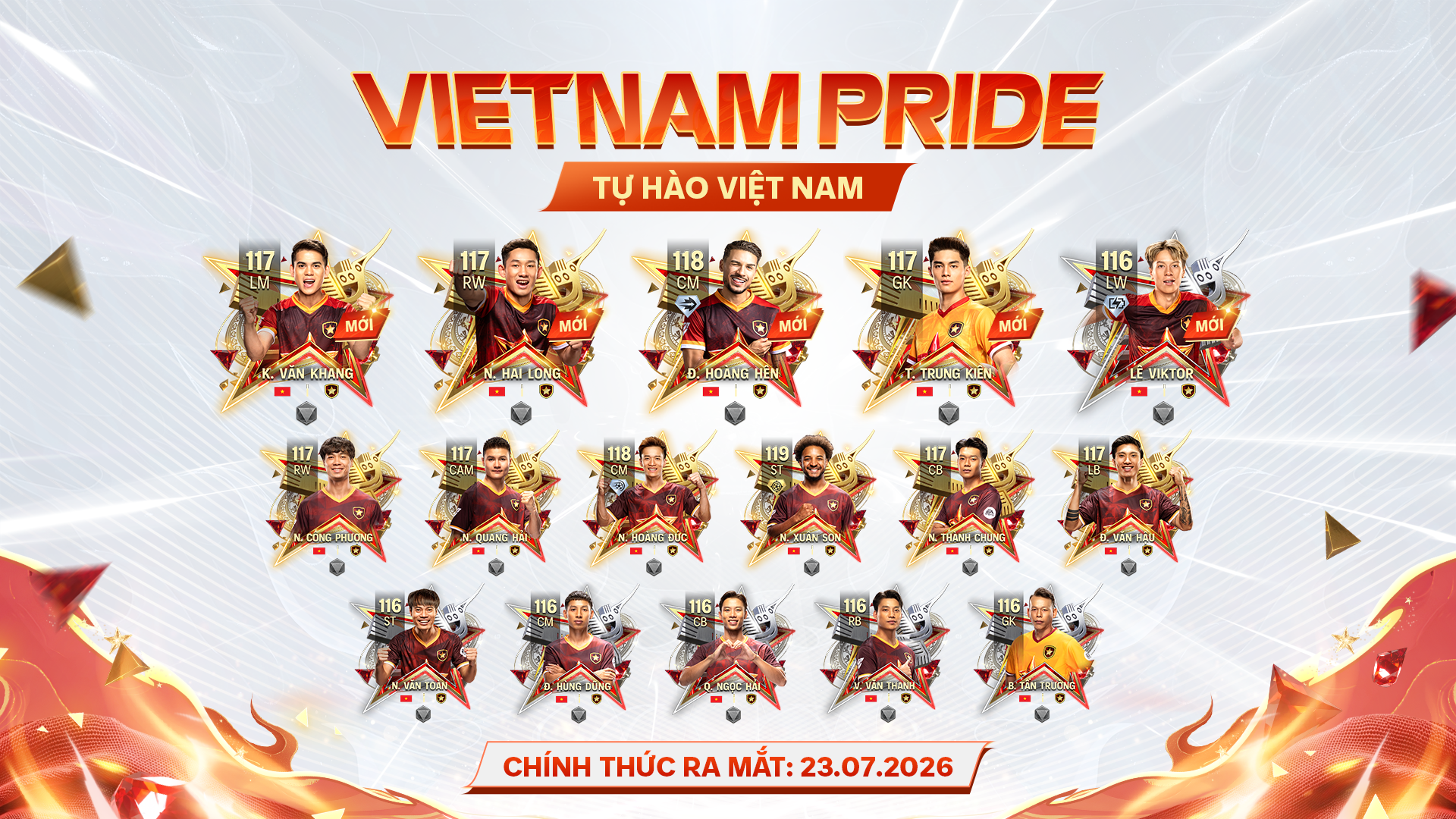 Trước thềm ASEAN Championship 2026, FC Mobile Vietnam giới thiệu dàn cầu thủ Việt trong mùa thẻ mới - 2