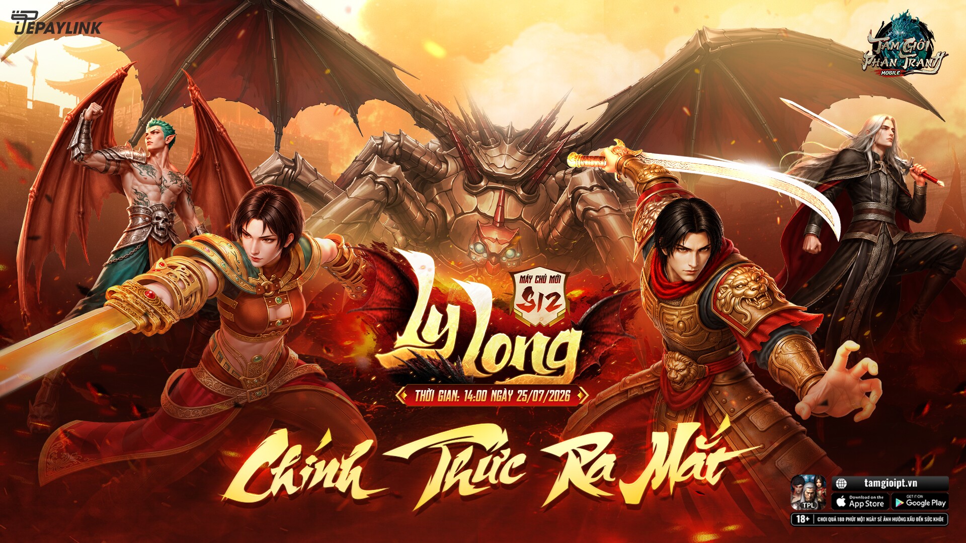 Tam Giới Phân Tranh Mobile chính thức khai mở S12 Ly Long cùng loạt ưu đãi khủng - 1