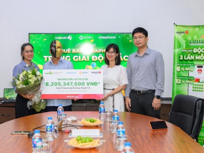 Thông tin doanh nghiệp - Cựu quân nhân tại Cần Thơ nhận tin trúng độc đắc xổ số quay nhanh Lotto 5/35 hơn 8,2 tỷ đồng khi đang làm vườn