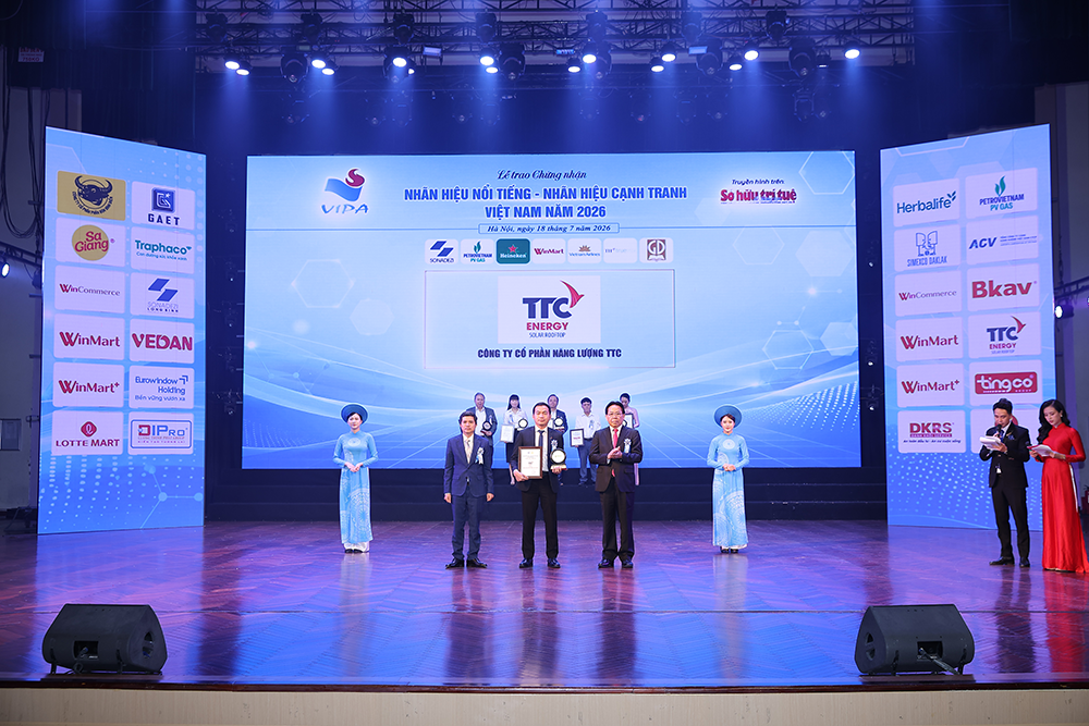 TTC Energy được vinh danh Top 50 Nhãn hiệu Nổi tiếng Việt Nam 2026 - khẳng định vị thế thương hiệu năng lượng sạch - 1