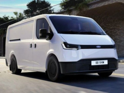 Giao thông - Ford Transit EV lộ diện hình ảnh đầu tiên