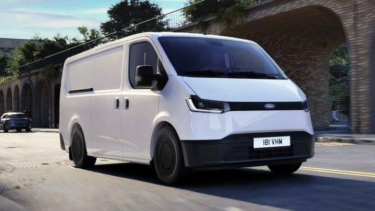 Ford Transit EV lộ diện hình ảnh đầu tiên - 1