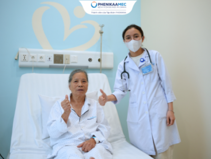 Thông tin doanh nghiệp - PhenikaaMec tái thông thành công 2 nhánh mạch vành tắc hoàn toàn mạn tính và 1 nhánh hẹp 90% cho người bệnh 77 tuổi