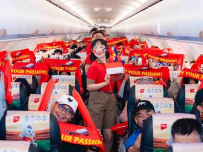 Thông tin doanh nghiệp - Vietjet khuấy động hành trình đến Indonesia bằng chuỗi hoạt động “tiếp lửa” đội tuyển Việt Nam