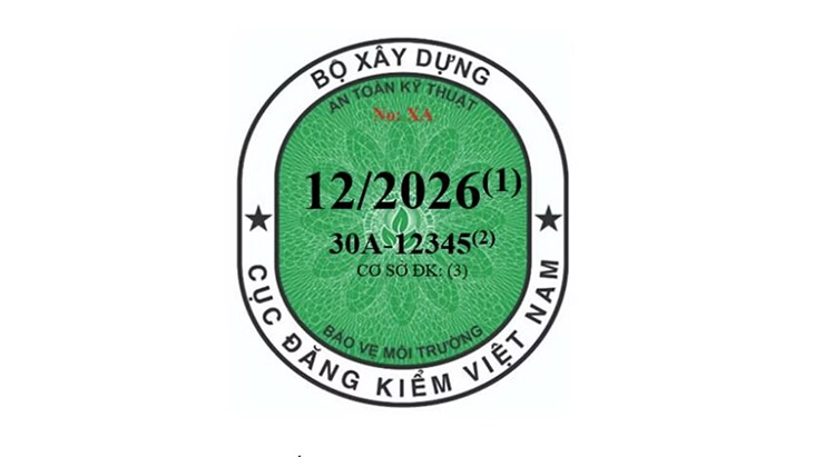 Thay đổi toàn bộ tem đăng kiểm, ô tô điện có nhận diện riêng - 1